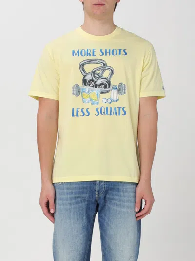 Mc2 Saint Barth Logo-embroidered Cotton T-shirt In Yellow
