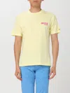 Mc2 Saint Barth T-shirt With Print In Yellow