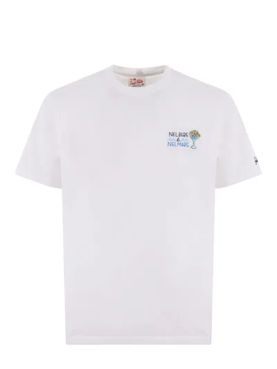 Mc2 Saint Barth T-shirt  Nel Bere E Nel Mare In Cotone Disponibile Store Scafati In Bianco