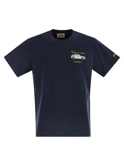 MC2 SAINT BARTH T-SHIRT WITH CHEST PRINT