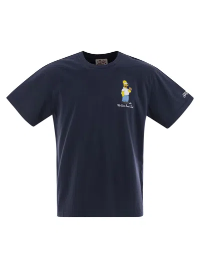 MC2 SAINT BARTH T-SHIRT WITH CHEST PRINT