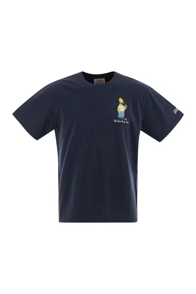 MC2 SAINT BARTH MC2 SAINT BARTH T-SHIRT WITH CHEST PRINT