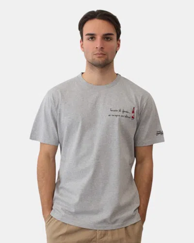 Mc2 Saint Barth T-shirt With Embroidery - Bottom Bottle 15ml In Gray
