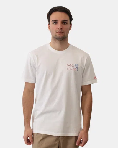 Mc2 Saint Barth T-shirt With Embroidery - Padel Legend 01n In White