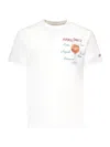 Mc2 Saint Barth X Aperol Spritz Embroidered Cotton T-shirt In White