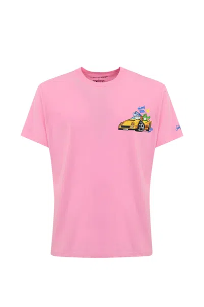 Mc2 Saint Barth T-shirt With Miami Boys Print In Rosa