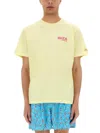Mc2 Saint Barth T-shirt With Print In Yellow