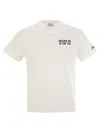 Mc2 Saint Barth T-shirt With Print On Chest And Back In White