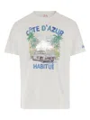 Mc2 Saint Barth Printed Crew Neck T-shirt In Neutral