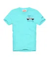 Mc2 Saint Barth T-shirt With Round Neck And Short Sleeves In Blue