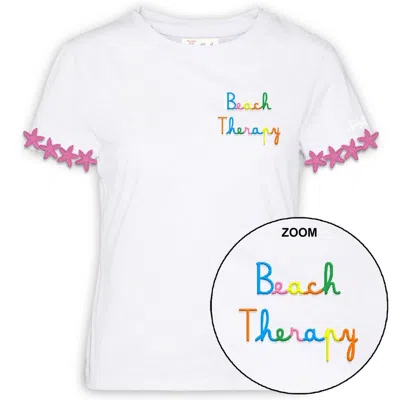 Mc2 Saint Barth T-shirt Woman  - Emilie Beach Therapy01n Seastar Emb - N.d. In White