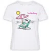 Mc2 Saint Barth T-shirt Woman  - Emilie Snoopy Sun Barthing 01n Emb - N.d. In White