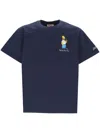 Mc2 Saint Barth Graphic Print Crew Neck T-shirt In Blue