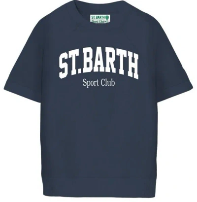 Mc2 Saint Barth Sport Club Raglan T-shirt In Blue
