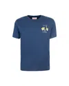 Mc2 Saint Barth Man T-shirt With Vespa Placed Print And Embroidery Vespa Special Edition In Blue