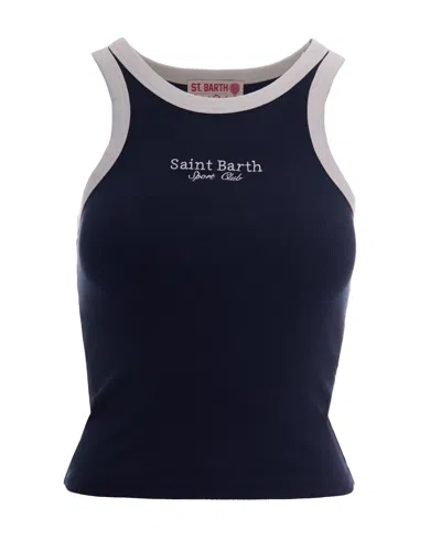 Mc2 Saint Barth Tank Top Ada Club Blu In Blue