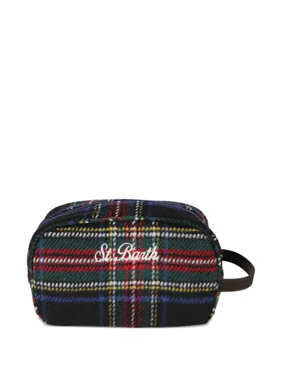 Mc2 Saint Barth Tartan Handle Beauty Case In Multi