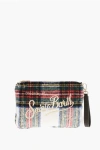 Mc2 Saint Barth Tartan Wool Blend Parisienne Clutch