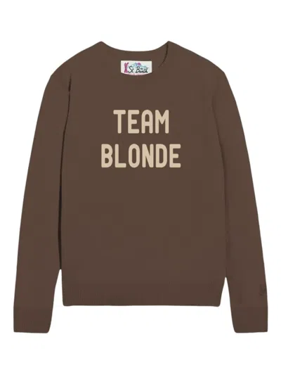 Mc2 Saint Barth Team Blonde Sweater In Brown
