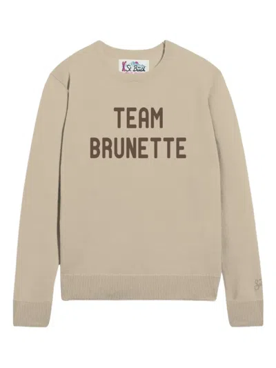 Mc2 Saint Barth Team Brunette Sweater In Neutral