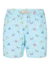 Mc2 Saint Barth Comfort Light Beachwear In Cyan Polyester In Multicolour