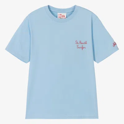 Mc2 Saint Barth Teen Boys Blue Cotton Disney T-shirt
