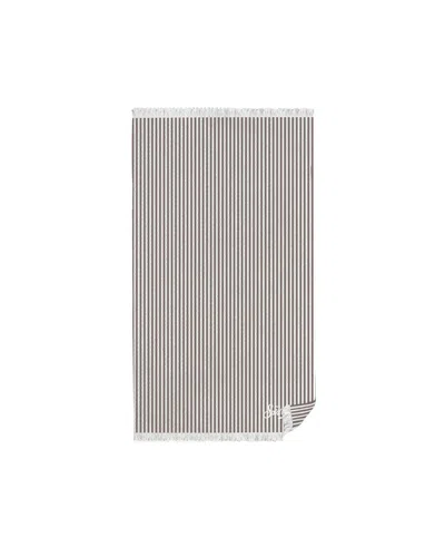 Mc2 Saint Barth Telo Mare Foutas Micro Stripes Tortora In Multi