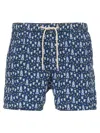 Mc2 Saint Barth Lightning Patterned Swim Shorts