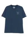 Mc2 Saint Barth Text-print T-shirt In Blue