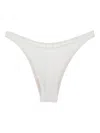 Mc2 Saint Barth Textured Bikini Bottoms In White