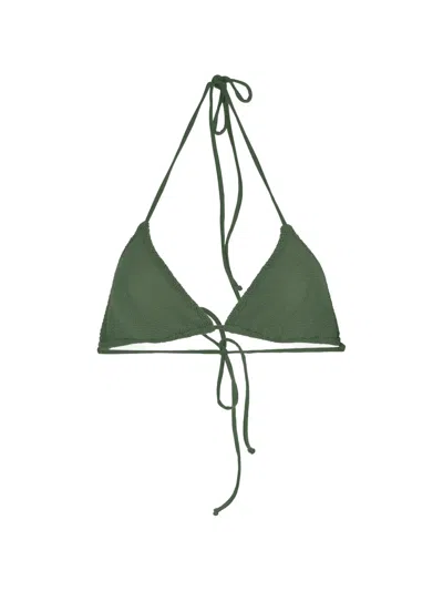 Mc2 Saint Barth Textured Swimsuit In Green