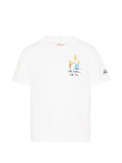 Mc2 Saint Barth The Simpsons-print T-shirt In White