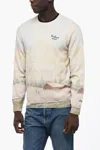 Mc2 Saint Barth Heron Woodland-pattern Fine-knit Jumper In Beige