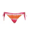 Mc2 Saint Barth Woman Cheeky Swim Briefs With Tie Dye Print In Pink