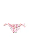 Mc2 Saint Barth Tie-side Fruit Print Bikini Bottom In Multi