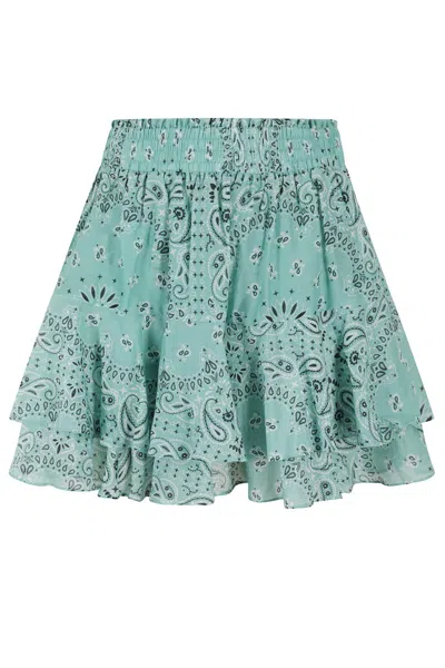 Mc2 Saint Barth Tiered Mini Skirt In Lightweight Cotton Voile