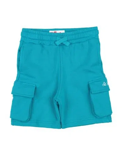 Mc2 Saint Barth Babies'  Toddler Boy Shorts & Bermuda Shorts Turquoise Size 6 Cotton In Blue