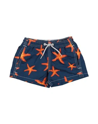 Mc2 Saint Barth Babies'  Toddler Boy Swim Trunks Navy Blue Size 6 Polyester