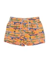 Mc2 Saint Barth Toddler Boy Swim Trunks Orange Size 6 Polyethylene In Orange