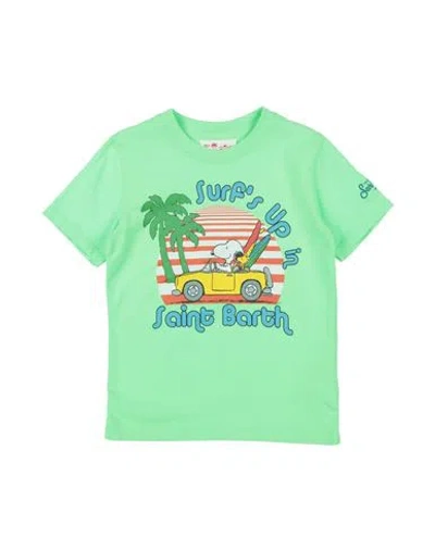 Mc2 Saint Barth Babies'  Toddler Boy T-shirt Light Green Size 6 Cotton