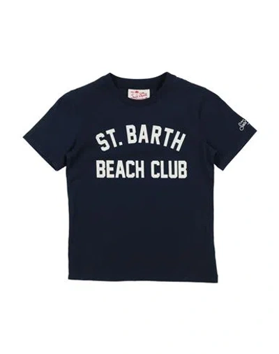 Mc2 Saint Barth Babies'  Toddler Boy T-shirt Midnight Blue Size 6 Cotton