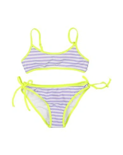 Mc2 Saint Barth Babies'  Toddler Girl Bikini Lilac Size 6 Polyester, Elastane In Purple