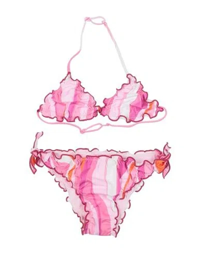 Mc2 Saint Barth Babies'  Toddler Girl Bikini Pink Size 6 Polyester, Elastane
