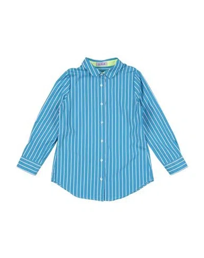 Mc2 Saint Barth Babies'  Toddler Girl Shirt Azure Size 6 Cotton In Blue