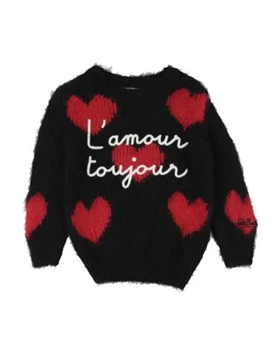 Mc2 Saint Barth Babies'  Toddler Girl Sweater Black Size 4 Acrylic, Polyamide, Alpaca Wool