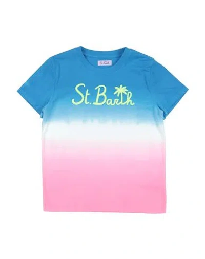 Mc2 Saint Barth Babies'  Toddler Girl T-shirt Azure Size 6 Cotton In Blue