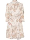 Mc2 Saint Barth Beige Daisi Mini Dress In Neutrals