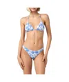Mc2 Saint Barth Woman Toile De Jouy Scoop Bralette Beach Top May In Blue