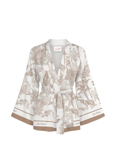 Mc2 Saint Barth Toile De Jouy-print Blouse In White