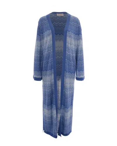 Mc2 Saint Barth Tonia Cardigan In Blue